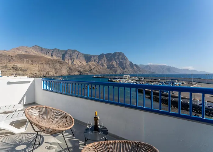 White&blue Rooftop Appartement Agaete (Gran Canaria)