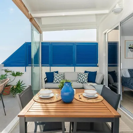 White&blue Rooftop Agaete (Gran Canaria)